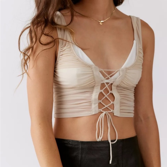Urban Outfitters Tops - Urban Outfitters Lace-Up Tank Top